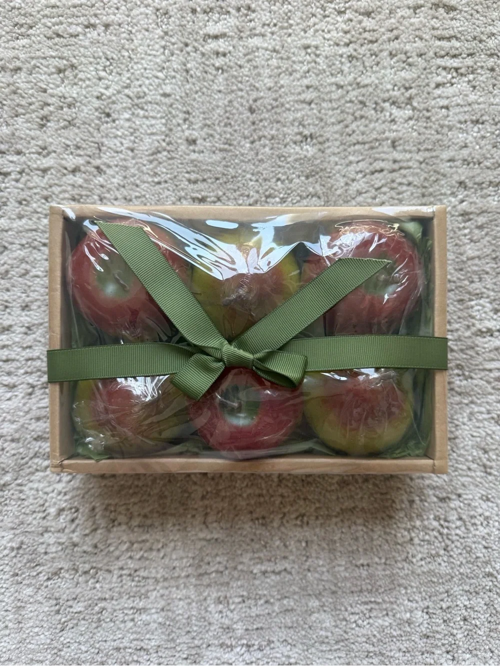 Candle Gift Box - 3 Apples & 3 Pear Candles New - Still Gifted Wrapped